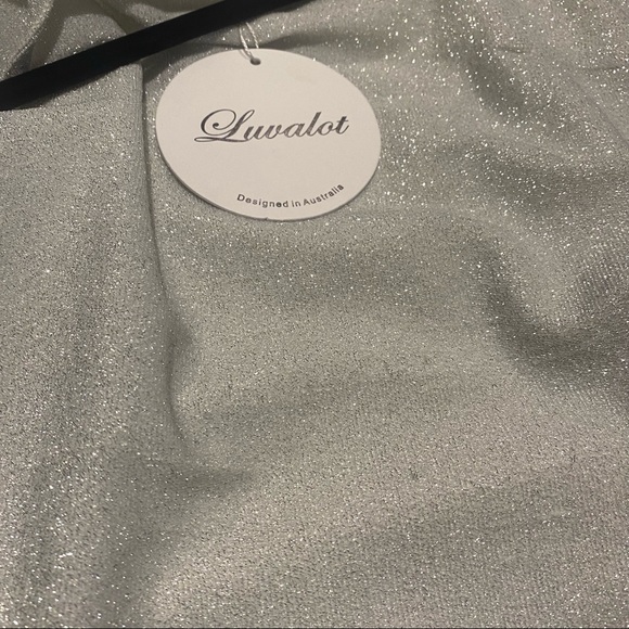 Luvalot dress size 8 silver new with tags - Picture 5 of 7